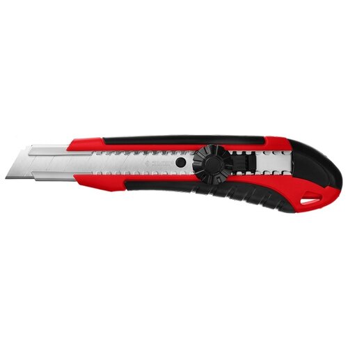 фото Монтажный нож зубр 09158_z01 красный/черный