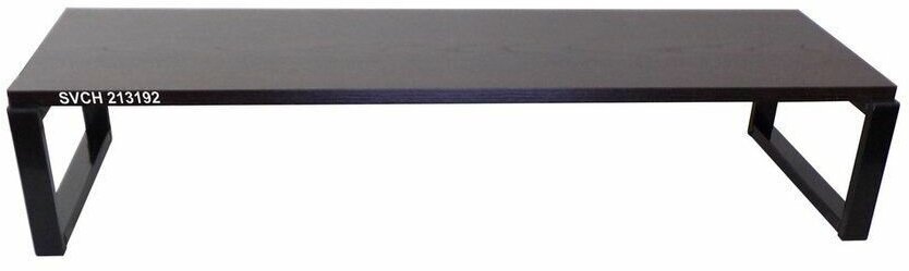Подставка AmberWind на стол для микроволновой печи, высота 17см, чёрный, полка 90х30см, венге - фотография № 6