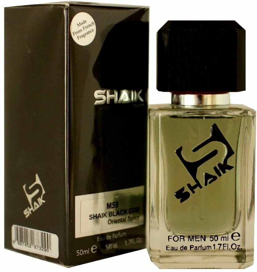 SHAIK парфюмерная вода мужская восточный, пряный аромат, M 59, 50 мл