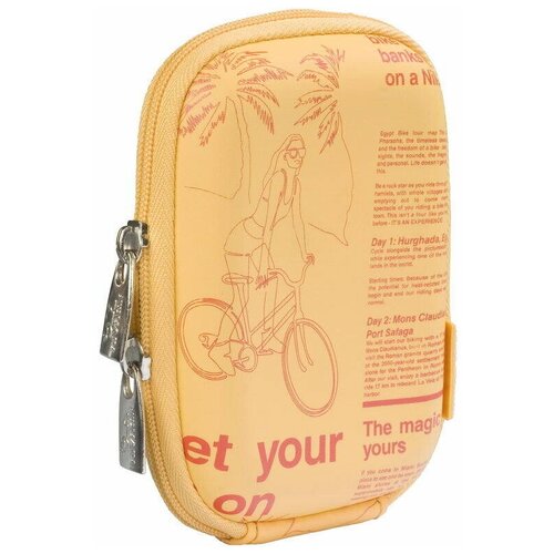 Органайзер для кабелей RIVACASE 7023 (PU) Digital Case yellow (newspaper)