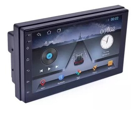 Автомагнитола универсальная на авто 2DIN, Caraudio CRD-7001A, Android 11, сенсорный экран 7 дюймов, 2+32Gb, Bluetooth, AUX, USB, Wi-Fi, GPS навигатор.