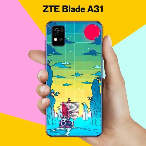 Силиконовый чехол на ZTE Blade A31 Пейзаж 30 / для ЗТЕ Блейд А31 матовый силиконовый чехол ловец снов с перьями на zte blade a31 зте блейд а31