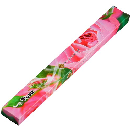 Индокитай Ароматические палочки Роза, 1 уп. , 20 шт., роза ароматические палочки индокитай йога роза 20шт