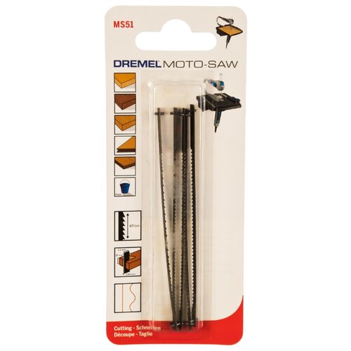 фото Набор пилок для лобзикового станка dremel ms51 5 шт.