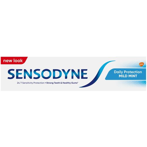 Зубная паста Sensodyne Ежедневная Защита Мягкая мята для чувствительных зубов с фтором