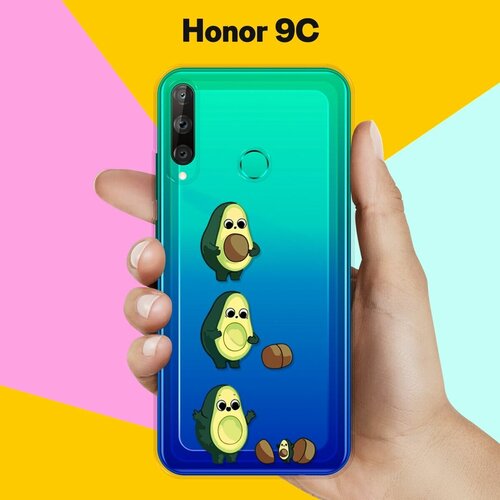 Силиконовый чехол Авокадо из авокадо на Honor 9C силиконовый чехол на honor 9c узор из такс для хонор 9ц