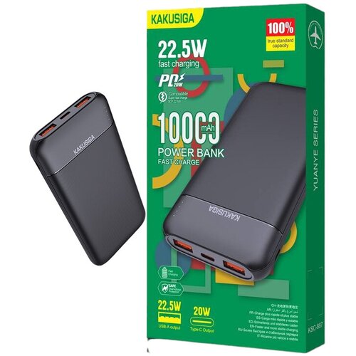 Внешний аккумулятор 10000 mAh Компактный портативный аккумулятор переносной 175000₽