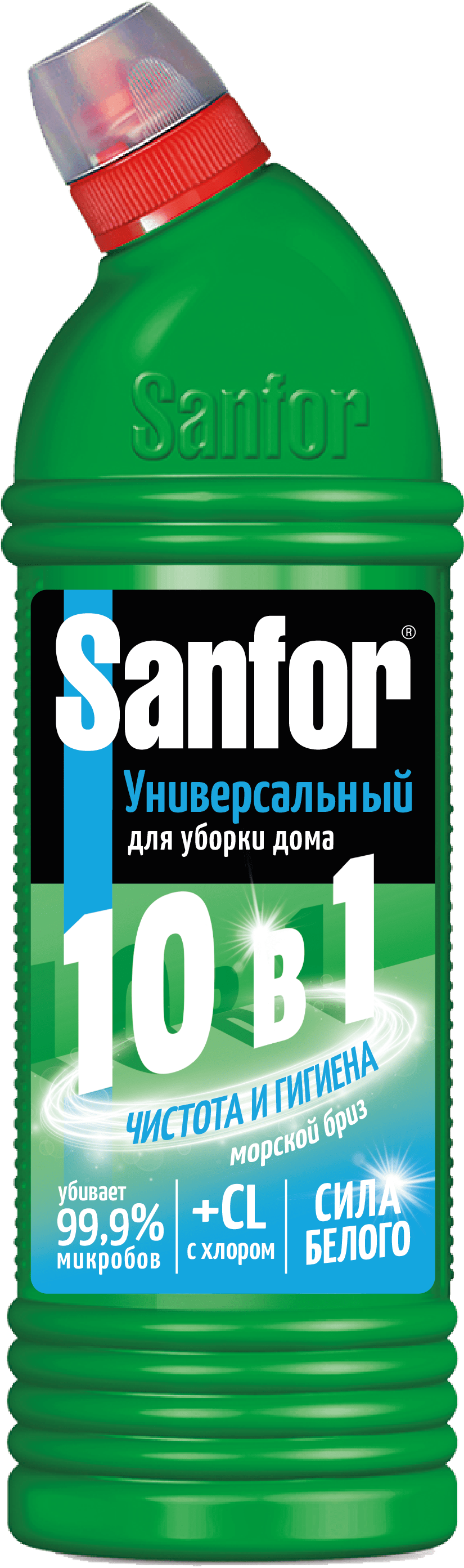 Чистящее средство 750 г, SANFOR Universal (Санфор Универсал) "Морской бриз", гель, 1543