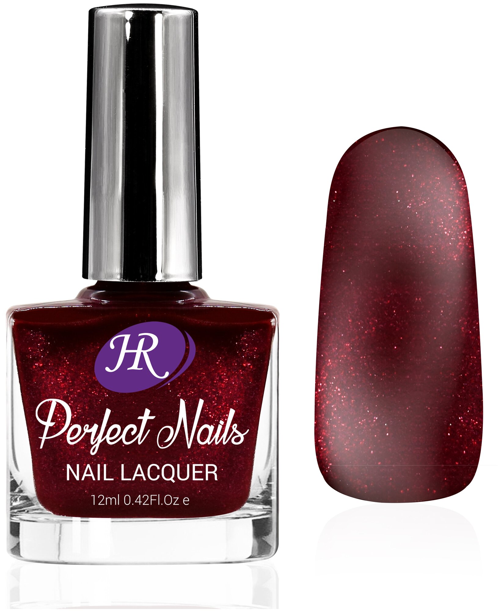 Лак для ногтей Holy Rose "Perfect Nails" тон №14 красно-розовый, 12 мл