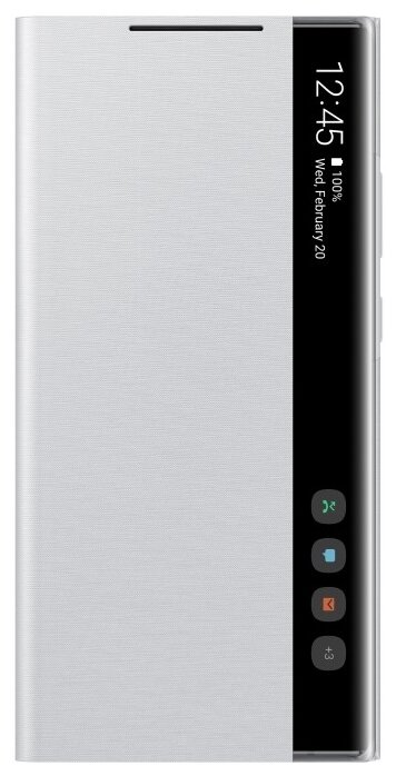 Чехол Clear View Cover для Samsung Galaxy Note 20 Ultra SM-G985 EF-ZN985CSEGRU серебристый