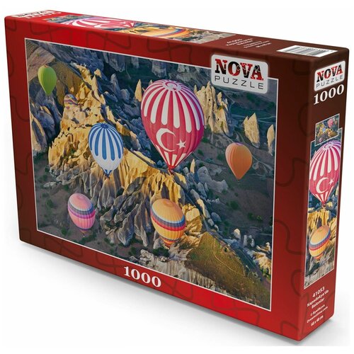 Пазл Nova 1000 деталей: Воздушные шары в Каппадокии пазл royaumann 1000 деталей воздушные шары на озере