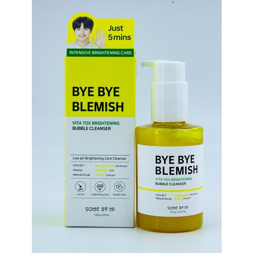 Осветляющее кислородное средство Some By Mi Bye Bye Blemish Vita Tox Brightening Bubble Cleanser 120ml