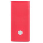 Силиконовый чехол для внешнего аккумулятора Xiaomi Mi Power Bank 2C 20000 мА*ч (PLM06ZM), розовый - изображение