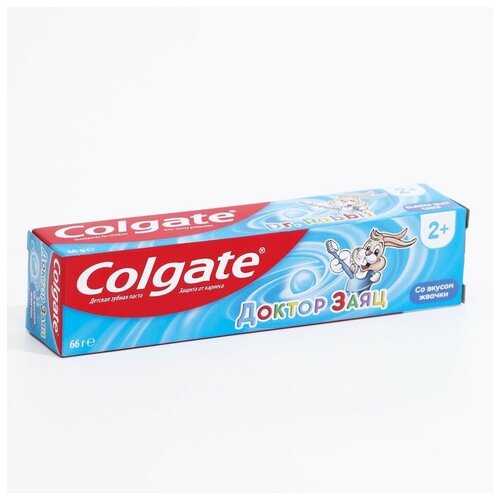 Colgate Детская зубная паста Colgate «Доктор Заяц», со вкусом жвачки, 66 мл детская зубная паста colgate доктор заяц со вкусом жвачки 66 мл