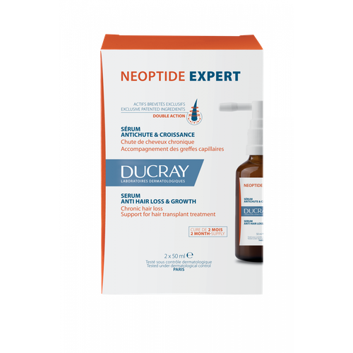 DUCRAY NEOPTIDE EXPERT Укрепляющая сыворотка, придающая плотность волосам, 2 х 50 мл сыворотка для ухода за волосами ducray укрепляющая сыворотка придающая плотность волосам neoptide expert