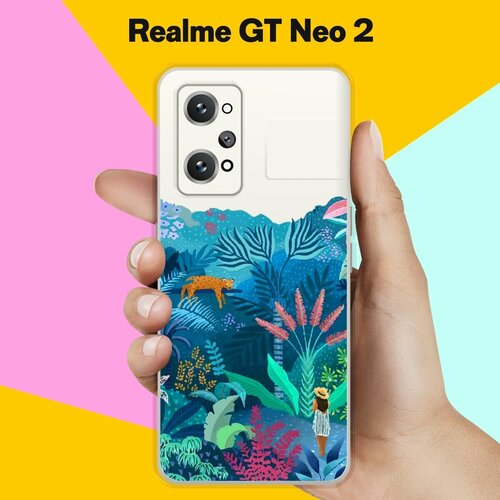 Силиконовый чехол на Realme GT Neo 2 Цветы 20 / для Реалми ДжиТи Нео 2 силиконовый чехол на realme gt neo 2 реалми gt нео 2 кот на хэллоуин