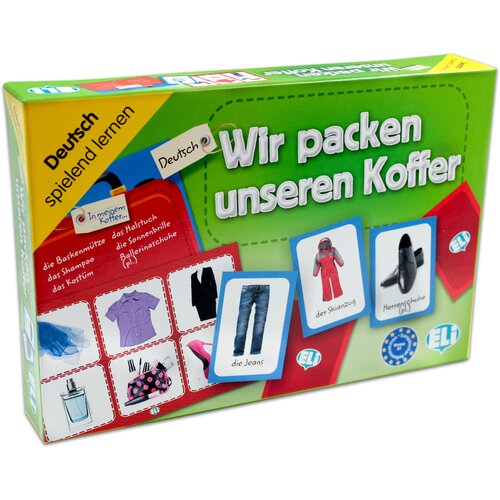 WIR PACKEN UNSEREN KOFFER (A1-B1) / Обучающая игра на немецком языке 