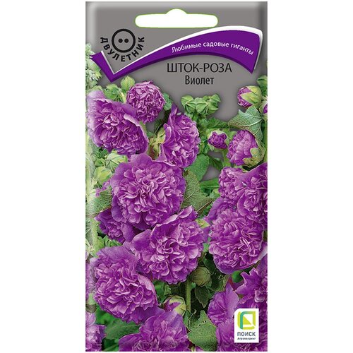 Семена Шток-роза Виолет двулетние 0,1 гр. роза виолет парфюм дорье