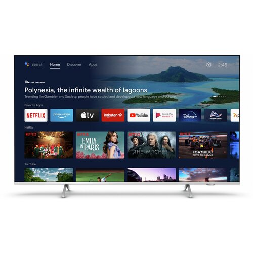Телевизор LED Philips 65 65PUS850760 Series 8 серебристый 4K Ultra HD 60Hz DVB-T DVB-T2 DVB-C DVB-S DVB-S2 USB WiFi Smart TV 8456500₽