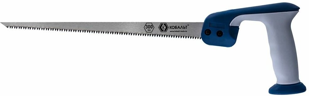 Ножовка выкружная кобальт 300 мм, 8 TPI, закаленный зуб, 3D-заточка, двухкомпонентная рукоятка