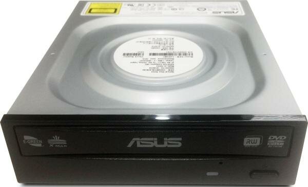 Оптический привод DVD-RW ASUS no ASUS Logo, внутренний, SATA, черный, OEM - фото №5