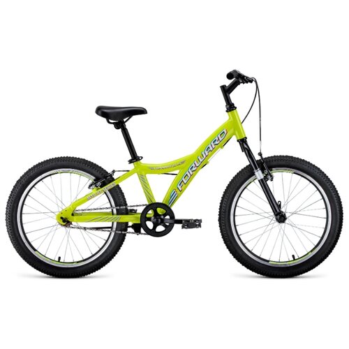 фото Велосипед forward comanche 20 1.0 (20" 1 ск. рост 10.5") 2020-2021, желтый/белый, rbkw1j301001