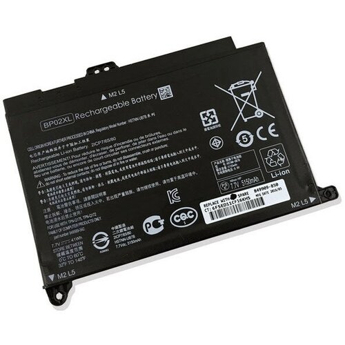 Аккумулятор для ноутбука HP Pavilion 15-AU, (BP02XL), 41Wh, 7.7V аккумулятор для ноутбука amperin для hp pavilion 14 15 17 ki04 14 8v 41wh черная