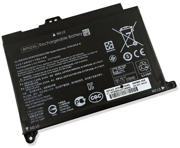 Аккумулятор для ноутбука HP Pavilion 15-AU, (BP02XL), 41Wh, 7.7V