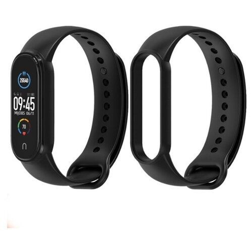 Силиконовый ремешок Mijobs для Xiaomi Mi Band 5 / Mi Band 5 NFC (салатовый)