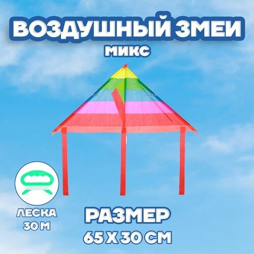 Воздушный змей с леской, виды микс