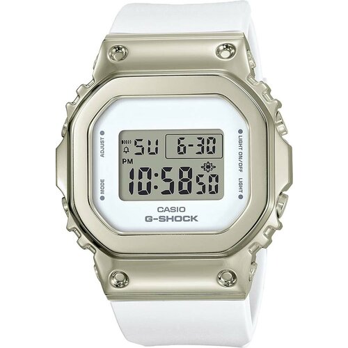 Наручные часы CASIO G-Shock GM-S5600G-7ER, белый, серебряный часы casio gm 2100b 4aer