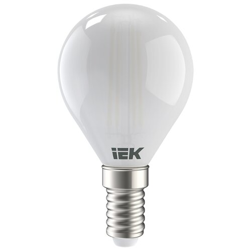 фото Лампа светодиодная iek eco шар 4000k, e14, g45, 7вт