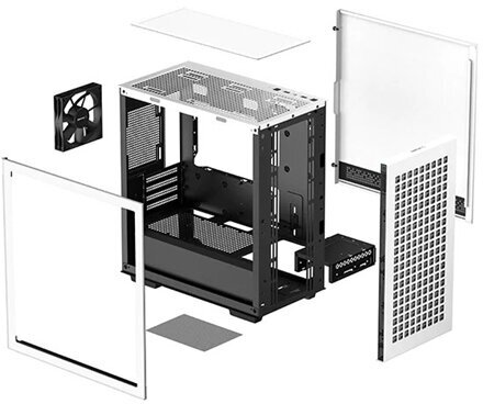 Компьютерный корпус mATX Deepcool CH370 белый (ch370 white) - фото №7