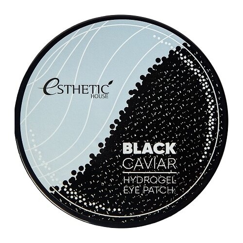 Купить Esthetic House Гидрогелевые патчи для век с экстрактом чёрной икры Black Caviar, 60 шт.