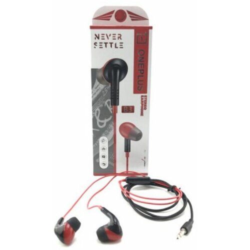 Гарнитура вакуумная ONEPLUS B3 Red-Black коробка 26300₽