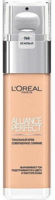 Тональный крем LOreal Alliance Perfect Совершенное слияние, тон N4, бежевый, 30 мл