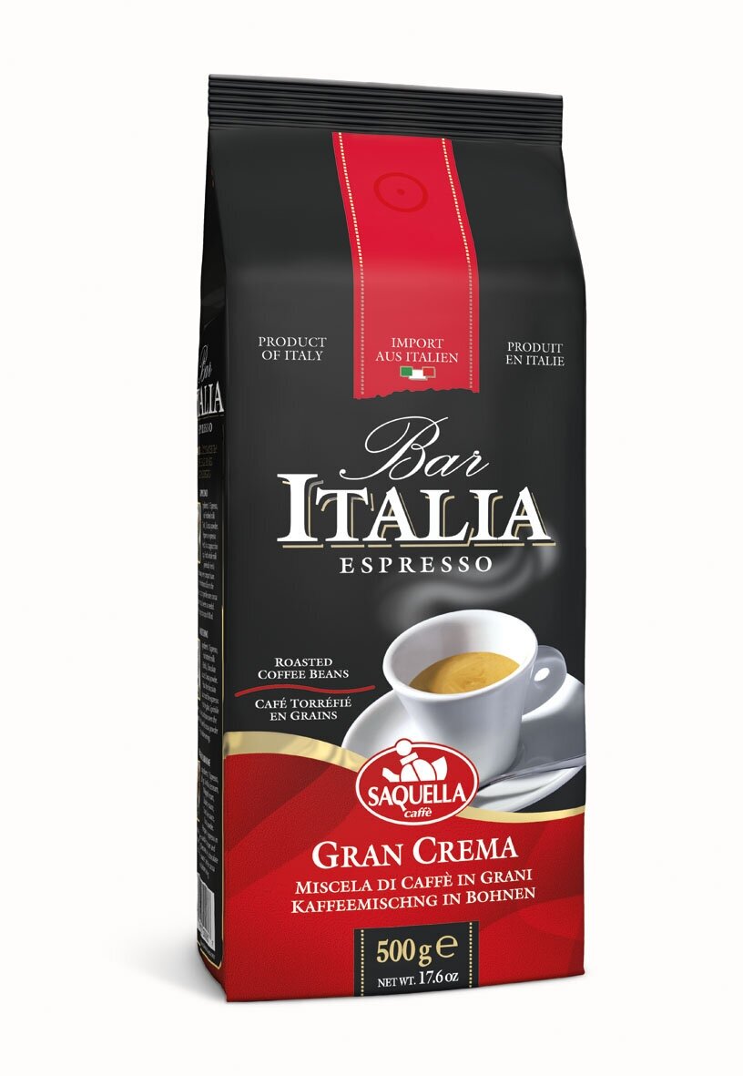 Кофе в зернах Saquella Bar Italia Gran Crema 500 г