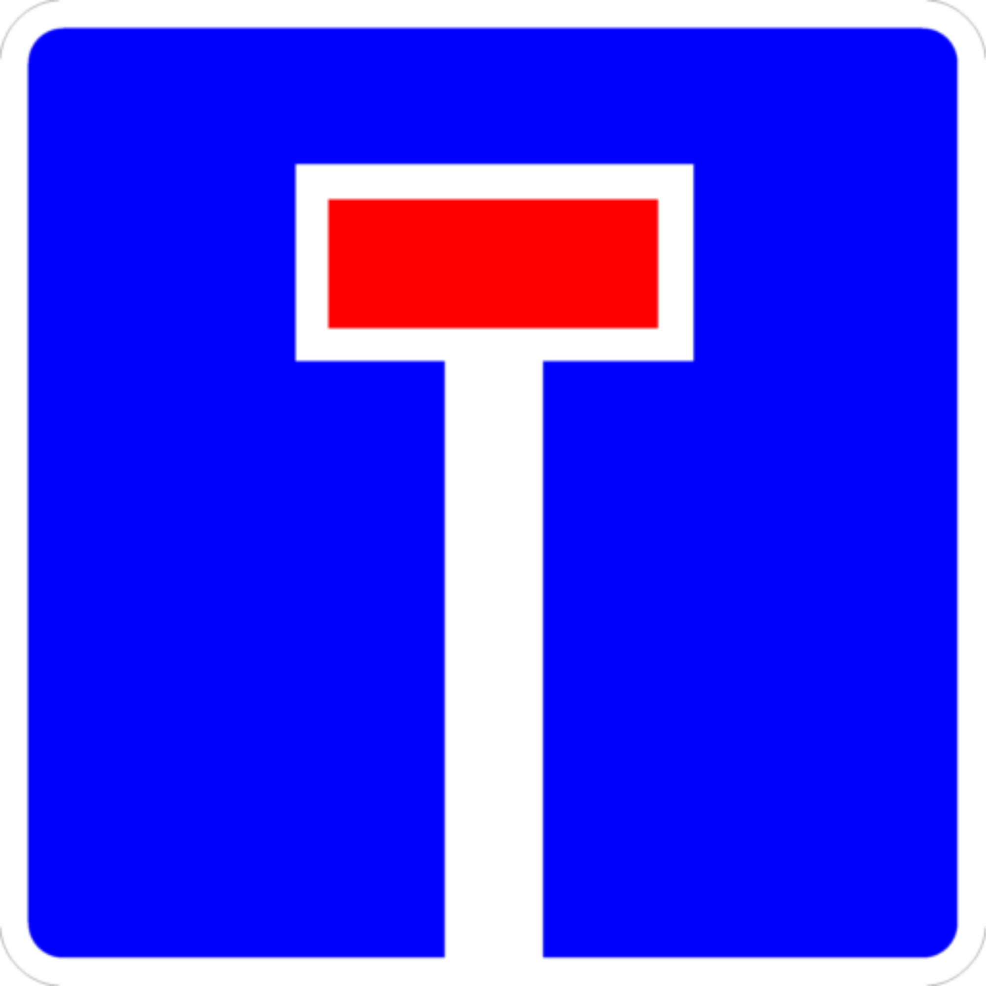 Дорожный знак 6.8.1 "Тупик", типоразмер 3 (700х700) световозвращающая пленка класс Iа (квадрат)