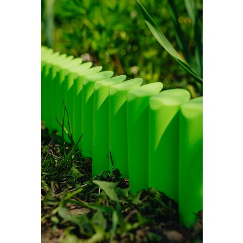 Бордюр гибкий 25м декоративный садовый Лесок зеленый ограждение для сада цветника и грядок 1400₽