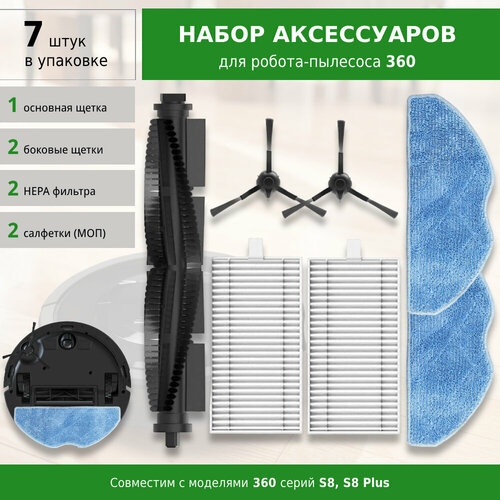 Комплект фильтров и щеток для робота-пылесоса 360 S8, S8 Plus
