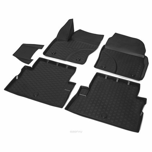 Коврики салона Rival для Ford Kuga 2012-2017, 2017-, c перемычкой, полиуретан Rival 11804001
