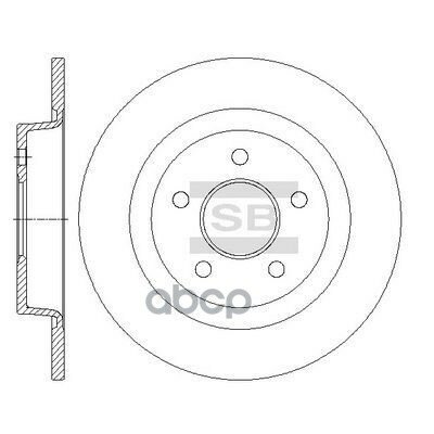 Диск Тормозной Задний Sangsin brake арт. SD5309