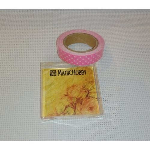 Ткань на клеевой основе (скотч) для творческих работ (1,5см)