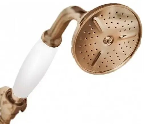 Ручной душ Cezares CZR-U-D1FC-02-Bi Ручной душ, ручка белая, исполнение бронза