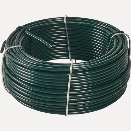 Изображение товара Проволока 2.7 мм 20 м сталь цвет зеленый STANDERS