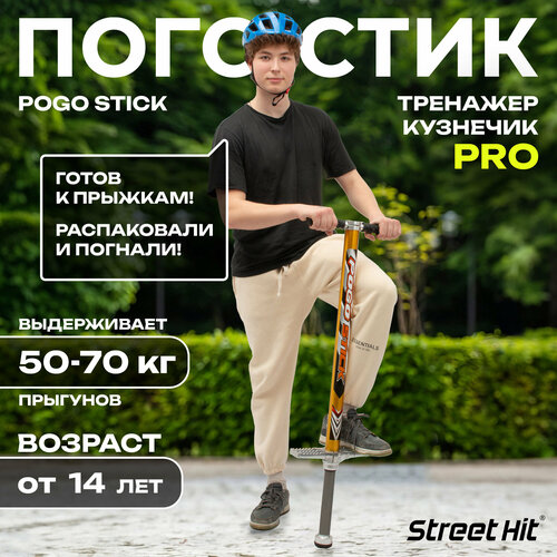 Тренажер-кузнечик Street Hit Pogo Stick PRO, ST006 зеленый