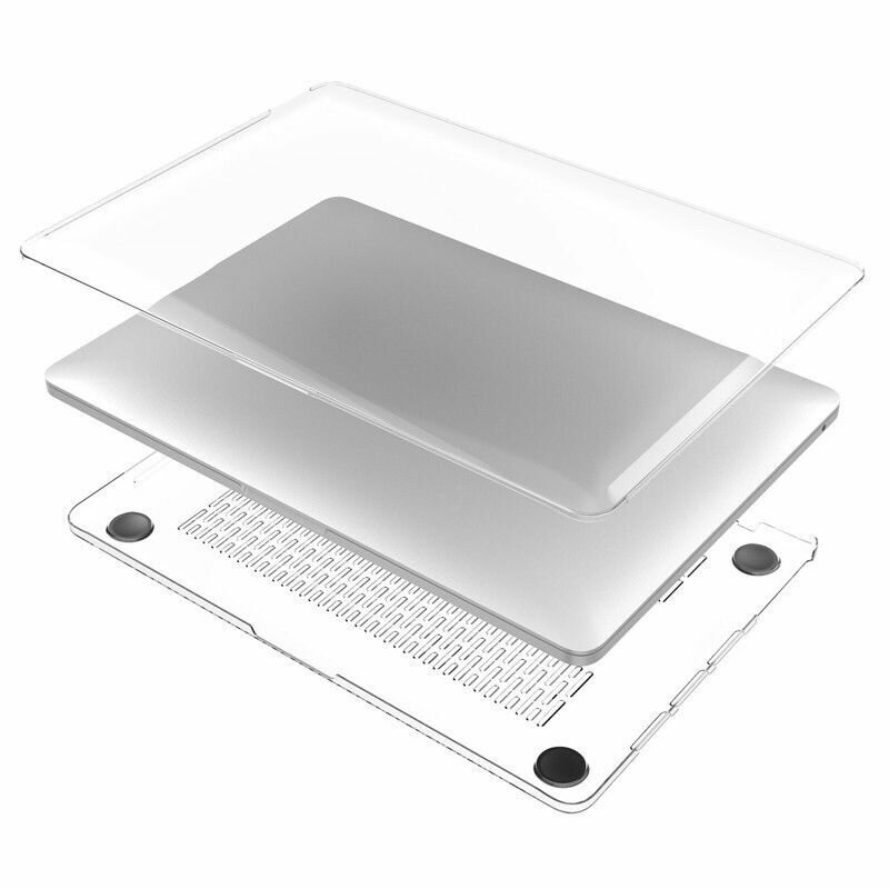 фото Чехол накладка пластиковая для Macbook Pro 13-2338 (2016 - 2021) Crystal clear глянцево-прозрачная