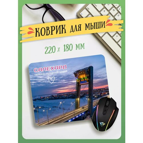 Маленький игровой коврик для мышки Салехард