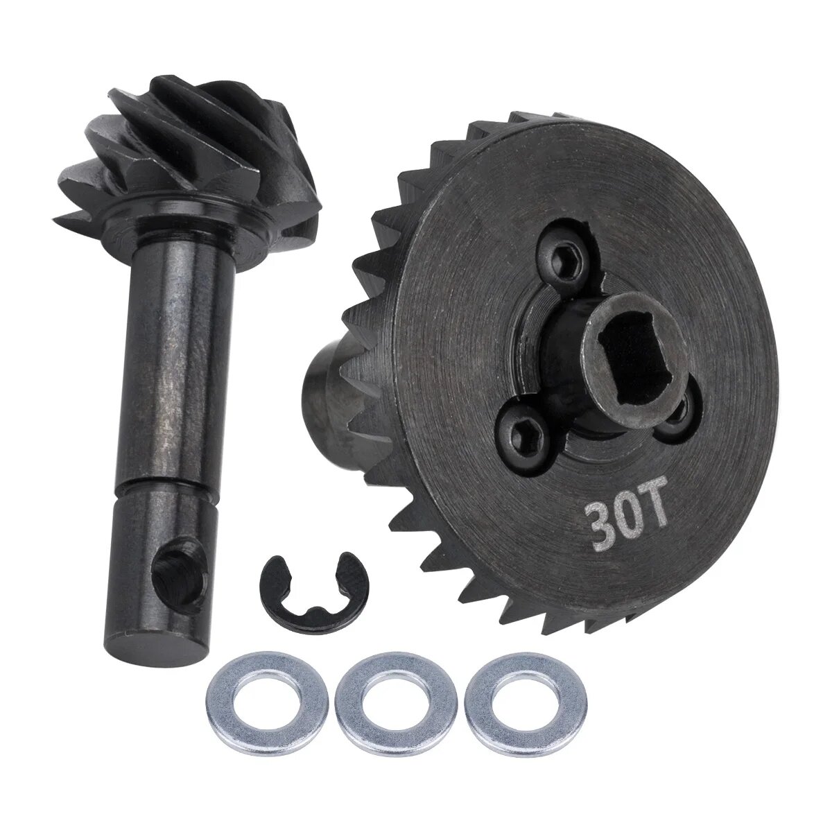 Конические зубчатые шестерни MALOM RC 24T/27T/30T/33T для SCX10 II AR44, 8T 30T