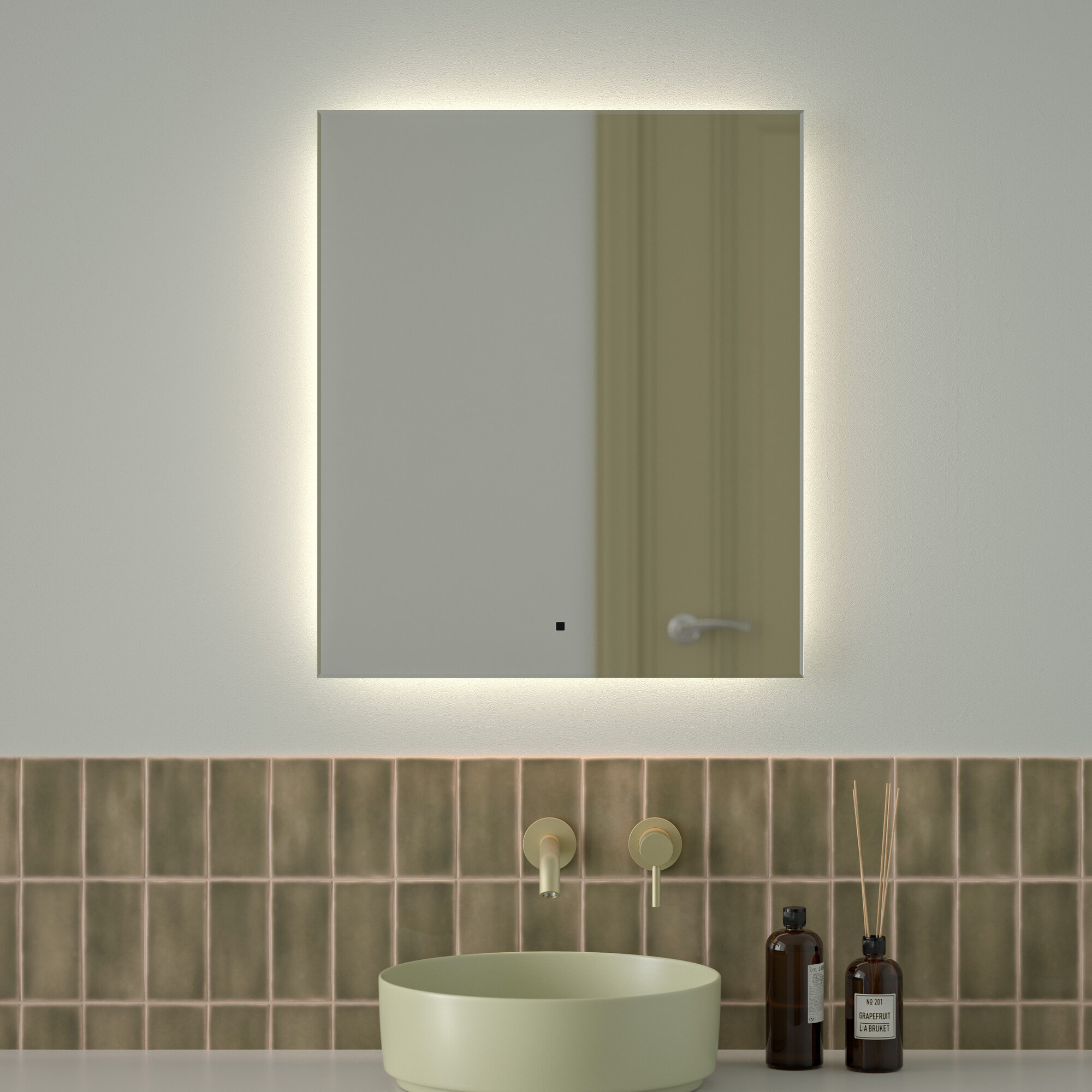 Зеркало Defesto GLOW 60х70 см - фото №1